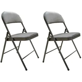 Hti-Living Klappstuhl Dima Velvet grau