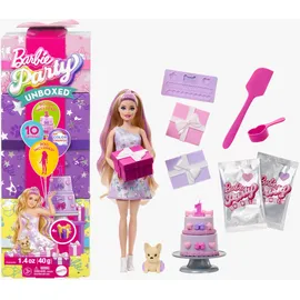 Barbie Party Unboxed Puppe und Accessoires (JFG70)