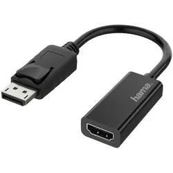 Hama Video-Adapter, DisplayPort-Stecker - HDMI-Buchse, Ultra-HD 4K