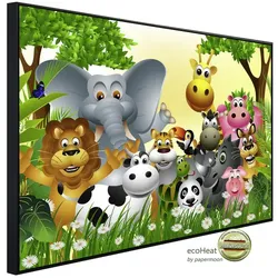 papermoon Infrarotheizung »EcoHeat - Tiere Kinderbild«, Matt-Effekt - bunt
