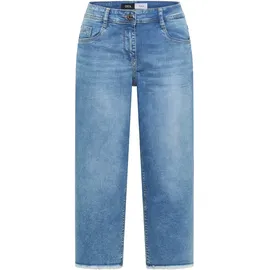 Cecil 3/4 Wide Leg Jeans, im Loose Fit - blau