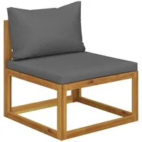 vidaXL Garten-Sofagarnitur 2-tlg. braun/grau