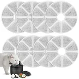 8stk Trinkbrunnen Filter für Philips Katzenbrunnen PAW3210/02, Aktivkohle Katzenfilter, Effizient Katzenbrunnen Filter, Katzen Zubehör Trinkbrunnen Ersatzfilter Kompatibel mit Philips Trinkbrunnen
