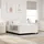 vidaXL Boxspringbett 160 x 200 cm Creme