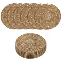 Spetebo Platzdecken aus Seegras und Wasserhyazinthe 38 cm -