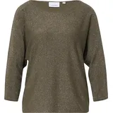 Comma, Feinstrickpullover mit Glitzergarn Khaki 46