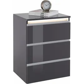 INOSIGN Kommode "Mailand", grau (anthrazit hochglanz), B:50cm H:66cm T:40cm, Sideboards, Kommode, Höhe 66 cm