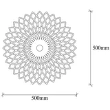 Opviq Wandlampe Fellini MR-987 Lochmuster Ø50cm schwarz