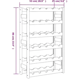 vidaXL Weinregal 30 Flaschen  Grau