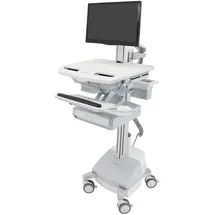 Ergotron Wagen für LCD-Display / PC-Ausrüstung - medizinisch - Aluminium, verzinker Stahl, Notebookwagen, Grau,