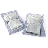 Compactor 2er-Set: Kompressionsbeutel Roll up M" in Lila - (L)65 x (B)45 cm