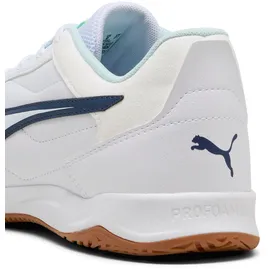 Puma Pressing IV Hallenschuhe Herren White/Aqua/Fizzy Light/Sea Glass 44,5