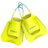 Speedo Unisex Erwachsene Biofuse Fitness Flosse | Schwimmtraining | Schwimmflosse | Flossen Trainingshilfen, Hyper Yellow/Cobalt/Emerald, S