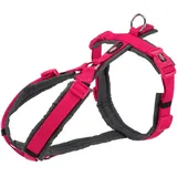 Trixie Premium Trekking Geschirr Fuchsia/Graphit, Größe XL 80-97 cm/25 mm