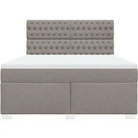 vidaXL Boxspringbett 180 x 200 cm Taupe