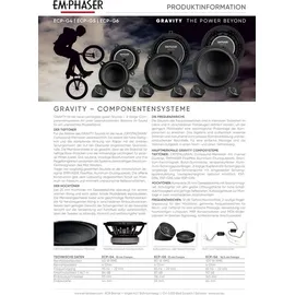 Emphaser Gravity ECP-G4 | 10cm 2-Wege Lautsprecher Komponentensystem