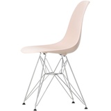 Vitra - Eames Plastic Side Chair DSR RE, verchromt / zartrosé (Filzgleiter basic dark)