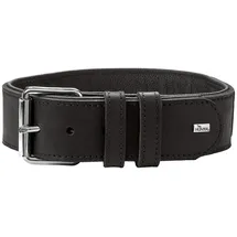 Hunter Tierbedarf Hunde-Halsband Trainingshalsband mit Griff Larvik schwarz schwarz Größe: 70 cm / Breite 4,8 cm Verstellmöglichkeit: 53 - 62 cm