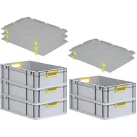 Proregal Eurobox NextGen Color mit Auflagedeckel & Aufbewahren, Aufbewahrungsboxen