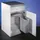 Wesco einbau-abfallsammler DT - flach, 19 l grau