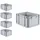 Proregal Eurobox NextGen Economy 22 x 30 x 40 cm 5-tlg. grau