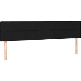 vidaXL Boxspringbett mit Matratze Schwarz 180x200 cm Stoff