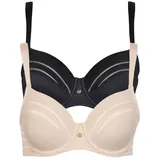 LISCA 2er Pack Bügel BH Alegra 020147 Gr. 85E in Black-Skin - 85E