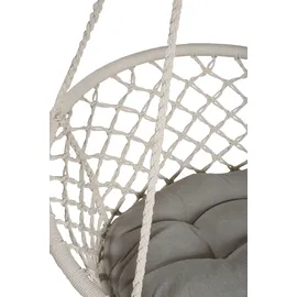 Garden Pleasure Hängesessel BARBUDA, TOPSELLER", weiß, B:80cm H:125cm T:60cm, Bezug: 65% Baumwolle, 35% Polyester, Sessel, Hängesessel, BxTxH: 80x60x125 cm, mit Kissen