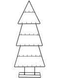 Spetebo Design Metall Tannenbaum für Zierschmuck - 100 cm - Deko Weihnachtsbaum Tanne schwarz