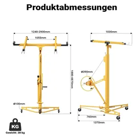 XPOtool Plattenheber 188-487 cm