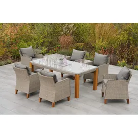 Merxx Avellino Set 7-tlg. Gartentisch 200 x 100 cm