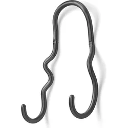 Curvature Kleideraufhänger Schwarzmessing doppelt
