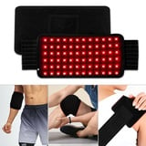 Rotlichtlampe Gürtel, 660nm & 850nm Red Light Therapy, 72LEDs Rotlicht Therapie mit Timer, Flexibles Tragbares Infrarotlampe Gürtel für Linderung von Knie- und Fußgelenkschmerzen