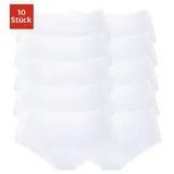 petite fleur by lascana Hüftslip (10er-Pack) aus elastischer Baumwolle weiß 48/50