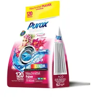 PUROX COLOR Waschpulver Sensuelle Blumen im Foliensack (120 Waschladungen) – Für farbige Textilien, mit Blumenduft, entfernt Flecken, umweltfreundlich, Schutz vor Kalk, 9,2 kg