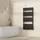 neu.haus Handtuchheizkörper Voss 600 x 1200 mm 703 W schwarz Mittelventil
