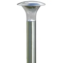 LINDBY Solarleuchte Edelstahl 66 cm 1er Set grau