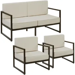TECTAKE Garten-Loungeset Comosa für 4 Personen, XXL-Polsterung  3