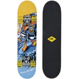 Schildkröt Schildkröt® Skateboard 24, Best Surfer, Holz-Deck 60,5 x 15cm, PU-Rollen 50 x 30mm, Sticker-Design, 510620