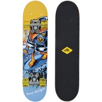 Schildkröt Schildkröt® Skateboard 24, Best Surfer, Holz-Deck 60,5 x 15cm, PU-Rollen 50 x 30mm, Sticker-Design, 510620
