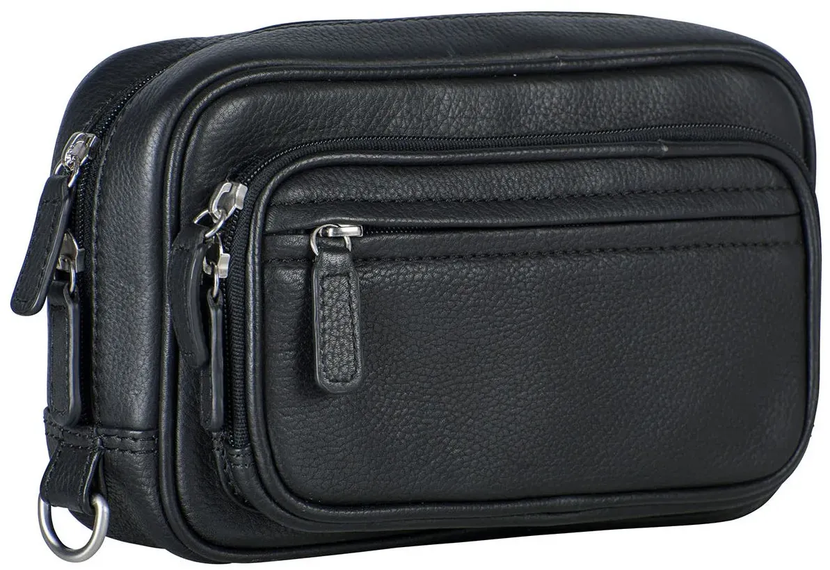 Leonhard Heyden Clutch Berlin Herrentasche schwarz