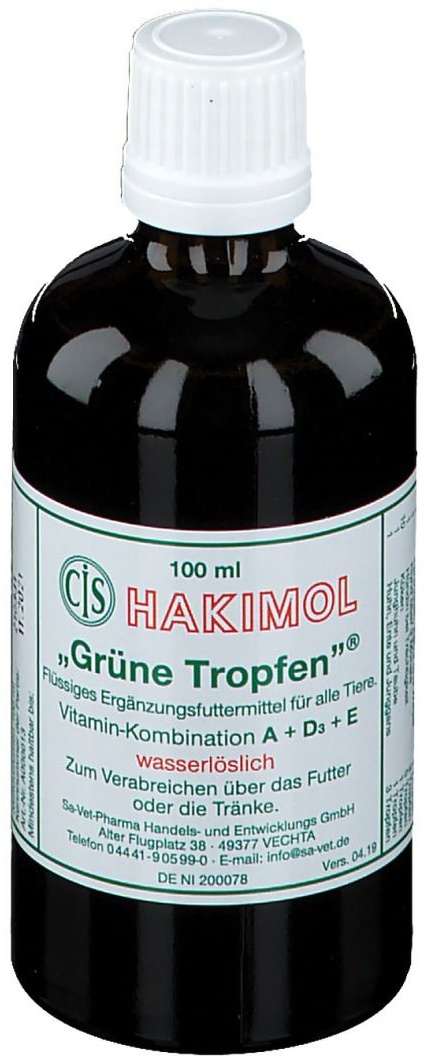 Hakimol Grüne Tropfen 100 ml goutte(s)
