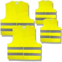 CARTREND 50252 Warnweste mit Aufbewahrungstasche gelb