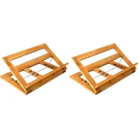 Relaxdays Buchstütze Holz 33,0 x 22,5 x 22,0 cm Braun 1 St.