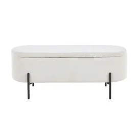 SalesFever Bettbank mit Stauraumfunktion Beige 110 x 44 cm