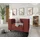 s-style möbel Sessel Gustav Cord 70 x 70 x 70 cm Rot mit Wellenfederung