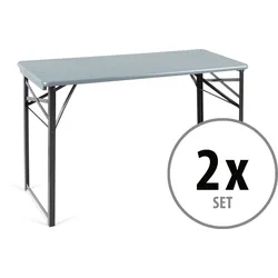 Stagecaptain BBT-119 GY Hirschgarten Bierzelttisch 119 cm Grau 2x Set