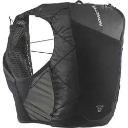 Trinkrucksack SALOMON "ACT SKIN 12 NO FLASKS" Gr. XS, schwarz, metal, Rucksäcke, XS, Obermaterial: 100% Polyester