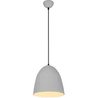 RL LIVE YOUR LIGHT Reality Leuchten Pendelleuchte Tilda R30661011, Schirm Metall Grau matt, exkl. 1x E27