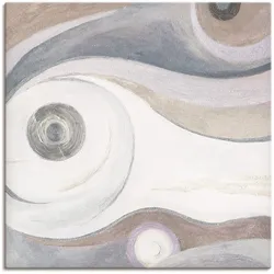 Leinwandbild ARTLAND "Sand-Pastell II - Abstrakt", beige (farbe bild(er): naturfarben), B:40cm H:40cm T:1,8cm, Canvas, Leinwand, Bilder, auf Keilrahmen gespannt